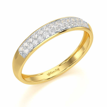 Genesis Elegance Silver Ring - Yellow Gold - Image 1