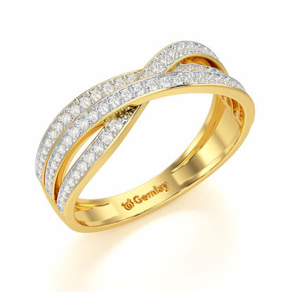 Supreme Helix Silver Ring - Yellow Gold - Image 1