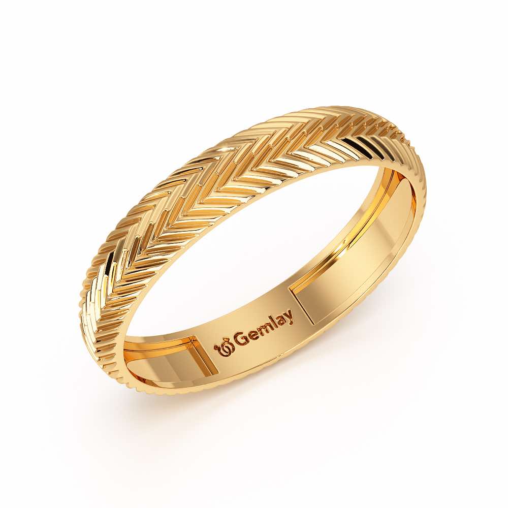 Azalea Silver Ring - Yellow Gold - Image 1