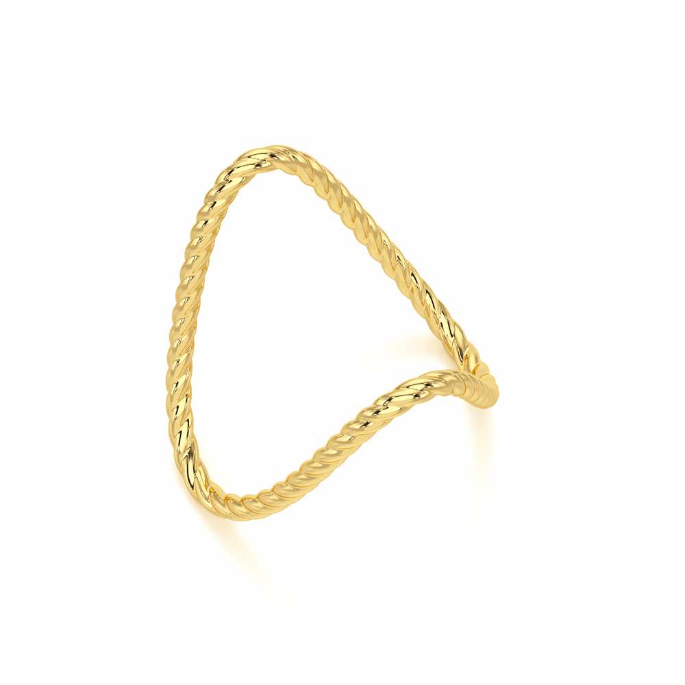 Esme Armlet Silver Ring - Yellow Gold - Image 1