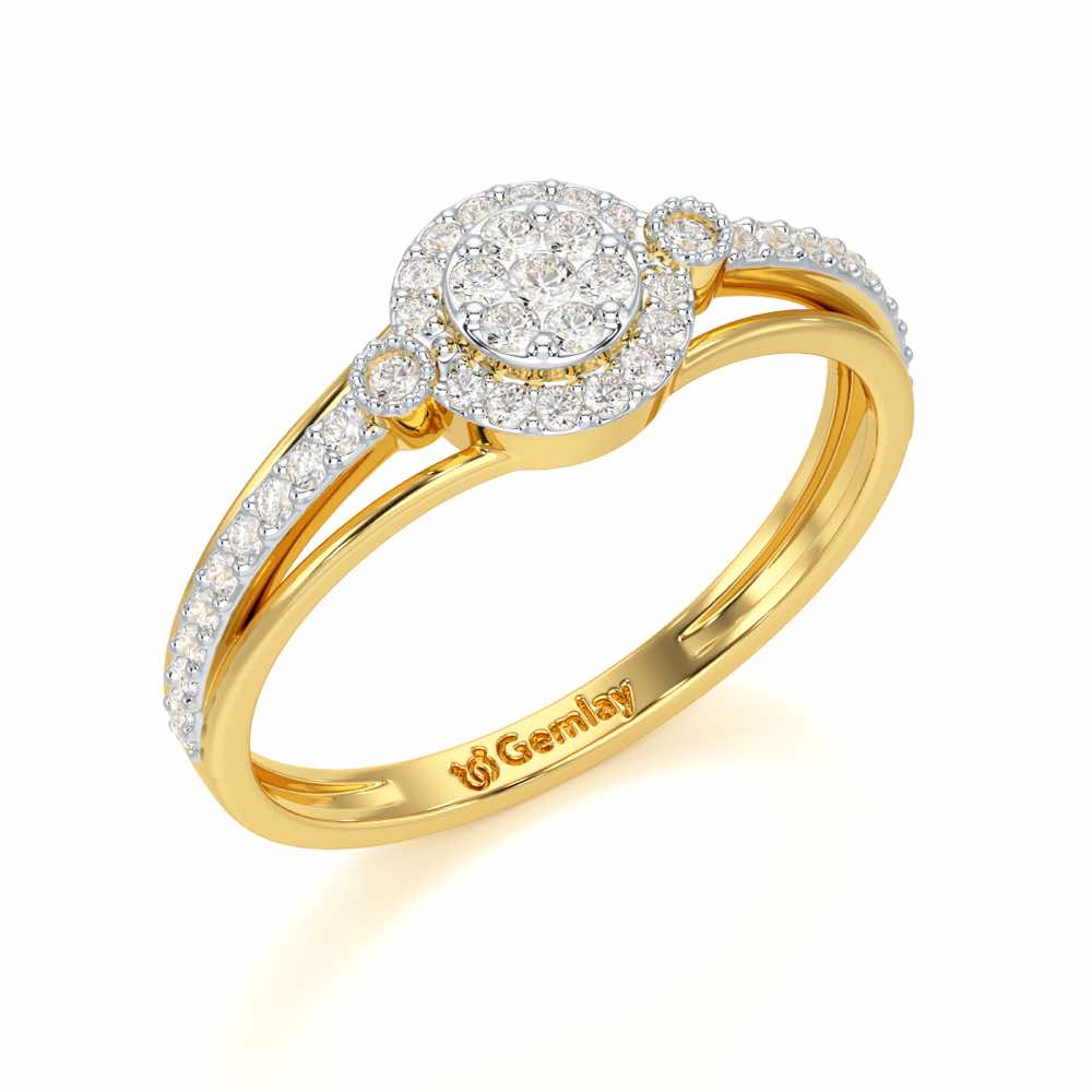 Impeccable Sheen Silver Ring - Yellow Gold - Image 1