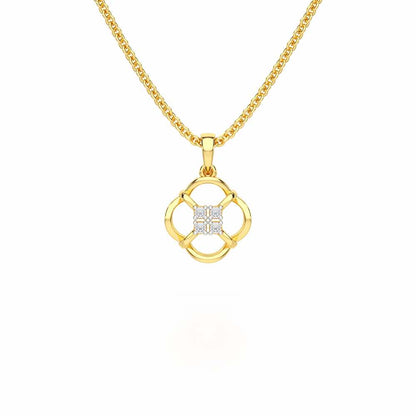 Glint of Grace Silver Pendant - Yellow Gold - Image 1