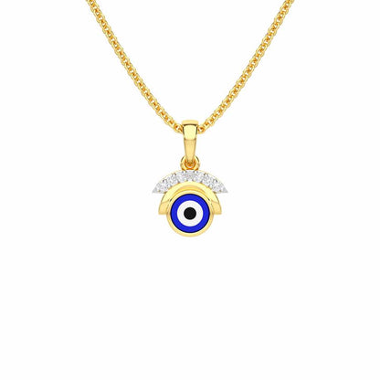Omni Eye Silver Pendant - Yellow Gold - Image 1