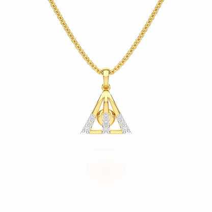 Pure Shine Silver Pendant - Yellow Gold - Image 1