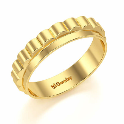 Delphine Silver Ring - Yellow Gold - Image 1