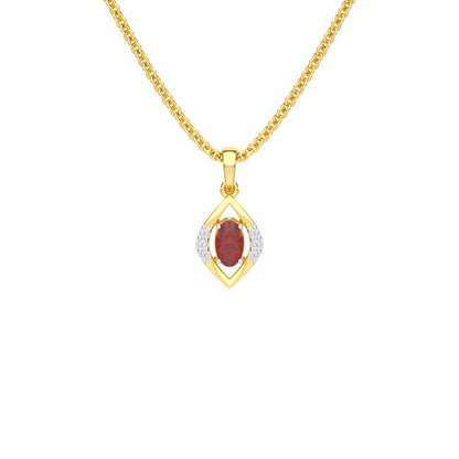 Gleam of Serenity Silver Pendant - Yellow Gold - Image 1