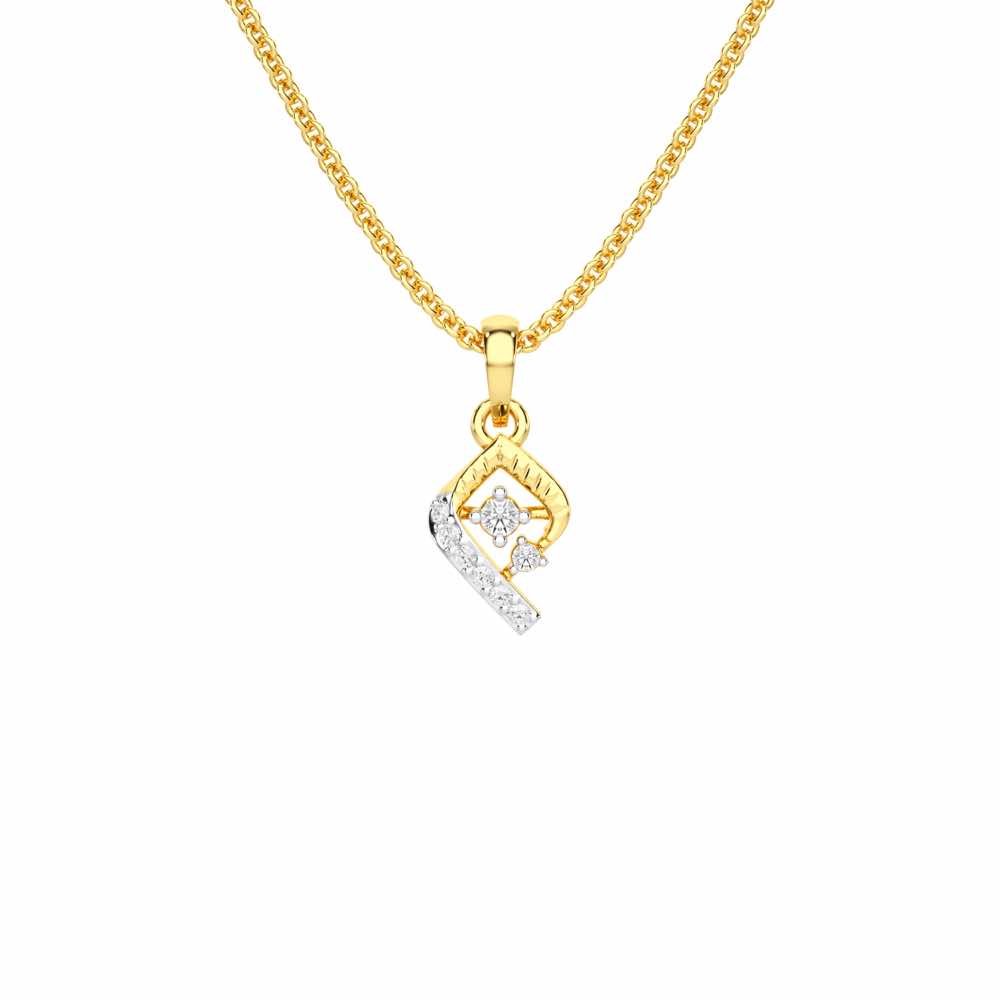 Celestial Glow Silver Pendant - Yellow Gold - Image 1