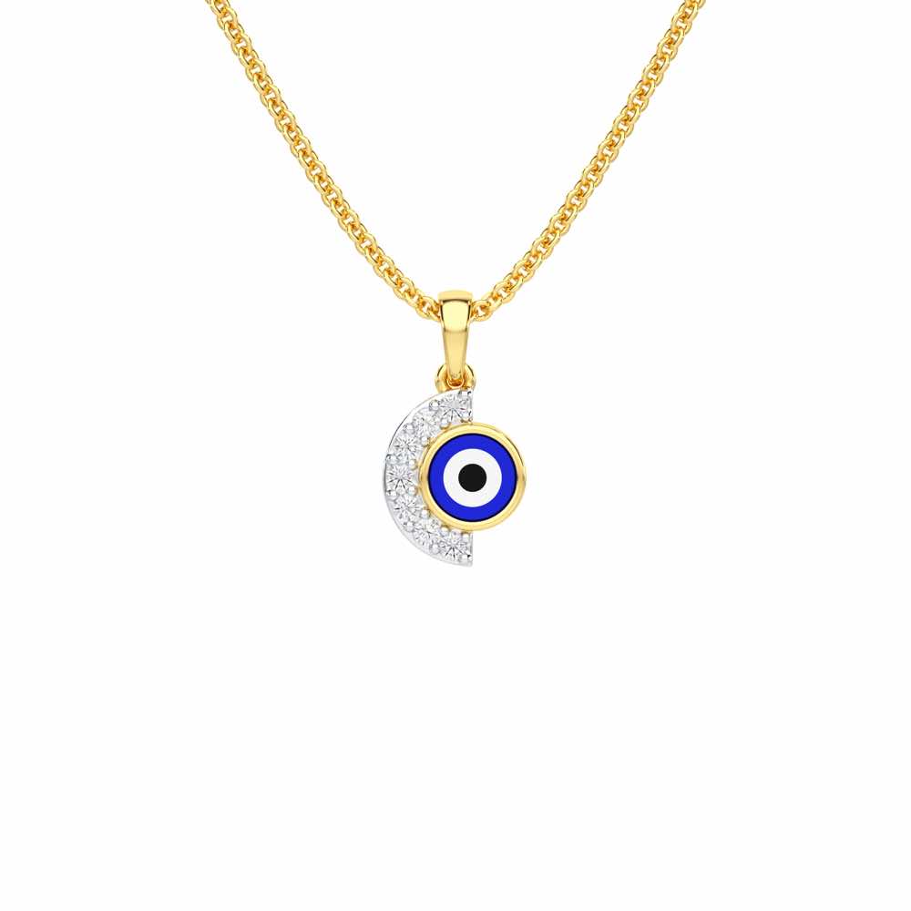 Sacred Watch Silver Pendant - Yellow Gold - Image 1