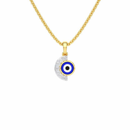 Sacred Watch Silver Pendant - Yellow Gold - Image 1