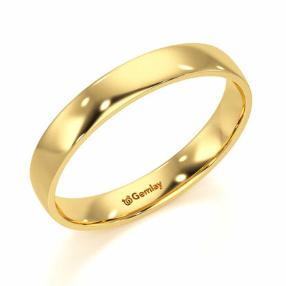 Bliss Aura Women Silver Ring Band - Yellow Gold - Image 1