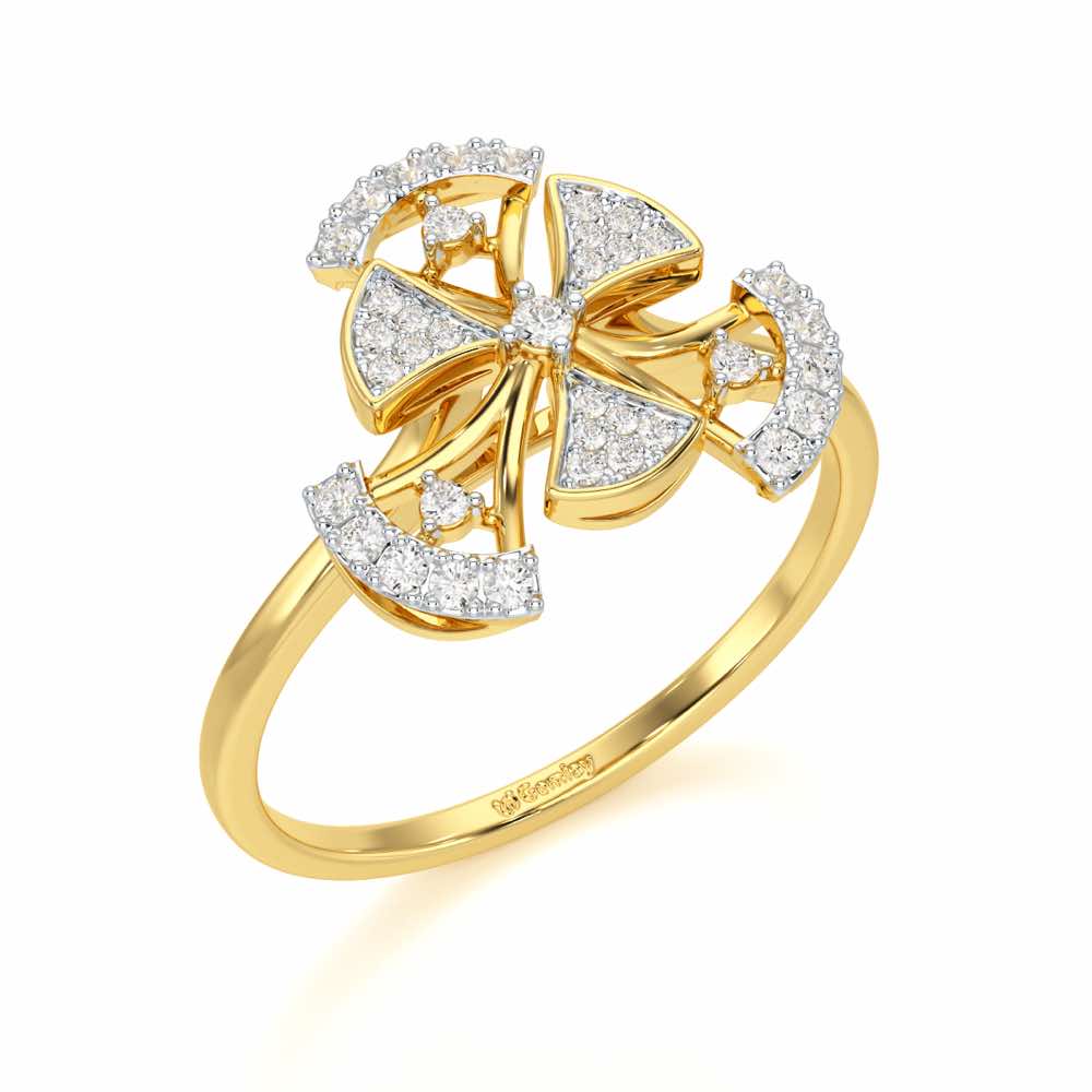 Brighton Grace Silver Ring - Yellow Gold - Image 1