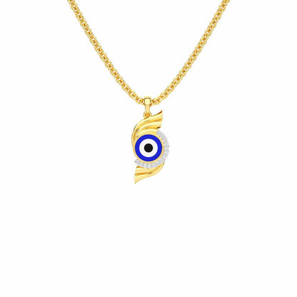Mystic Protector Silver Pendant - Yellow Gold - Image 1