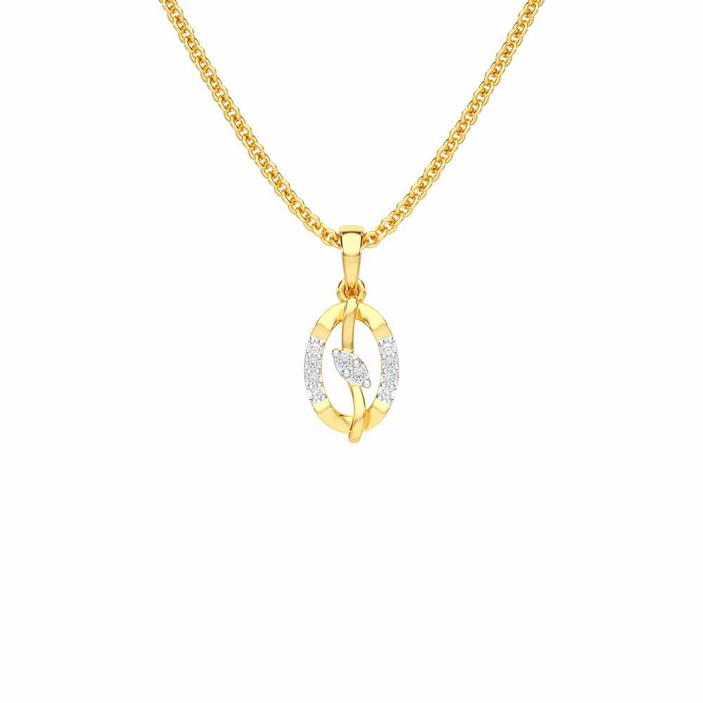 Twinkling Essence Silver Pendant - Yellow Gold - Image 1