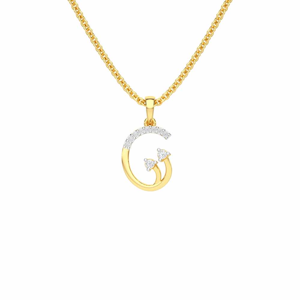 Radiant Show Silver Pendant - Yellow Gold - Image 1