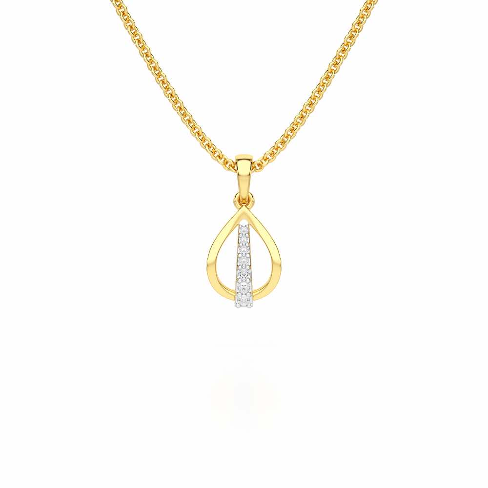 Timeless Glow Silver Pendant - Yellow Gold - Image 1