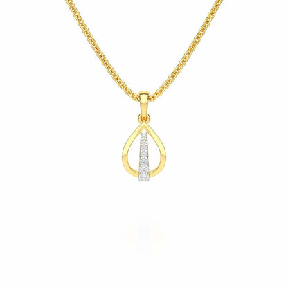 Timeless Glow Silver Pendant - Yellow Gold - Image 1