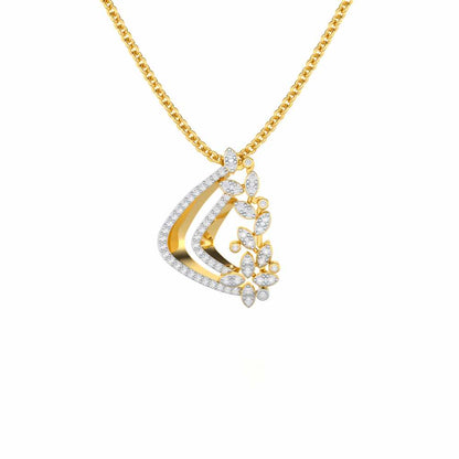 Melodic Bliss Silver Pendant - Yellow Gold - Image 1