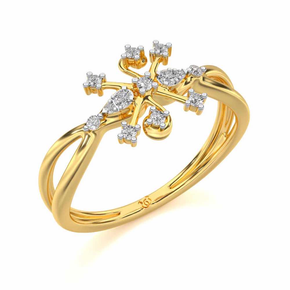 Bliss Silver Ring - Yellow Gold - Image 1