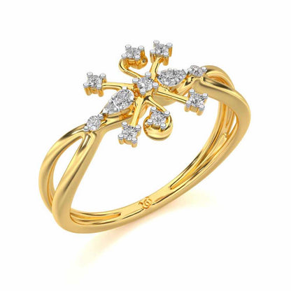 Bliss Silver Ring - Yellow Gold - Image 1