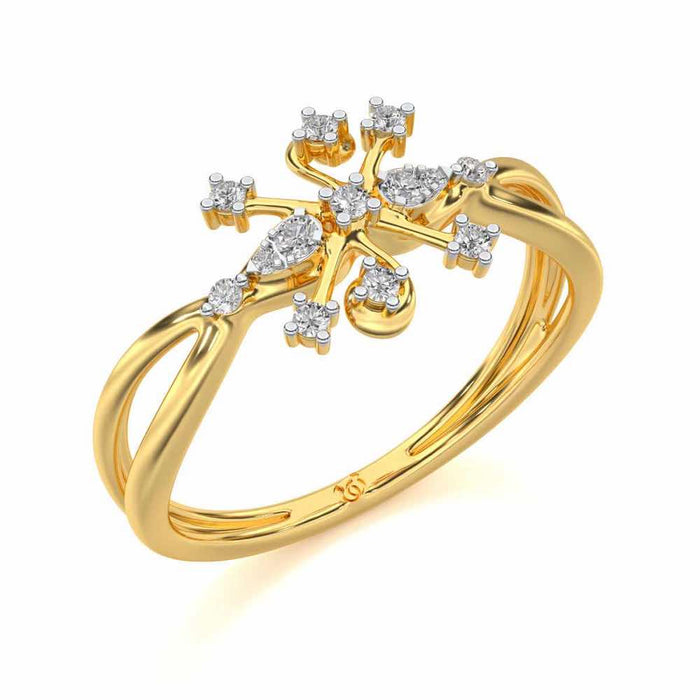 Bliss Silver Ring - Yellow Gold - Image 1