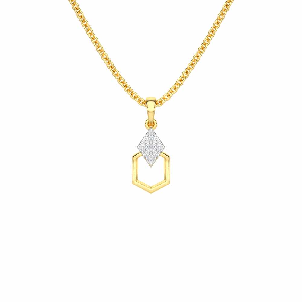 Silver Mist Silver Pendant - Yellow Gold - Image 1