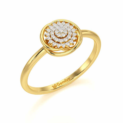 Aquila Silver Ring - Yellow Gold - Image 1