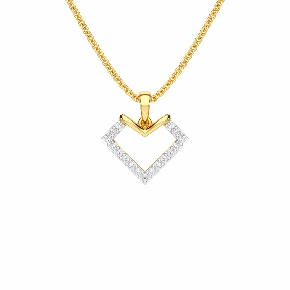 Sparkle Dew Silver Pendant - Yellow Gold - Image 1