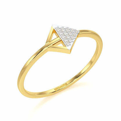 Glowing Gem Silver Ring - Yellow Gold - Image 1