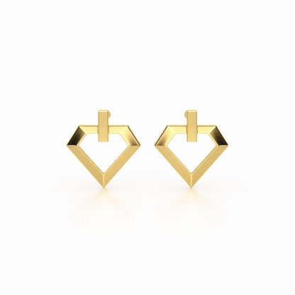 Silver Whispers Earrings - Yellow Gold - Image 1