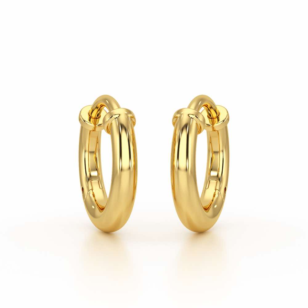 Tiny Glints Bali Earrings - Yellow Gold - Image 1