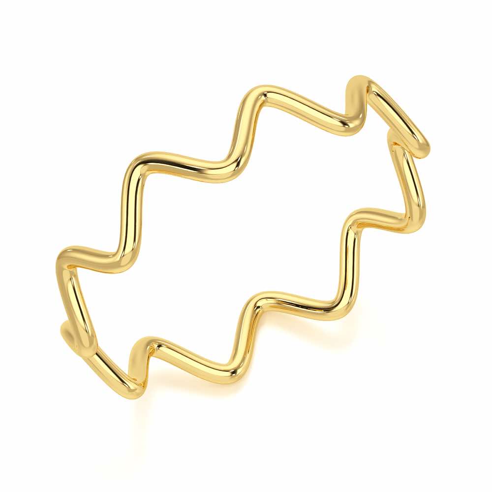 Golden Grace Women Silver Ring - Yellow Gold - Image 1
