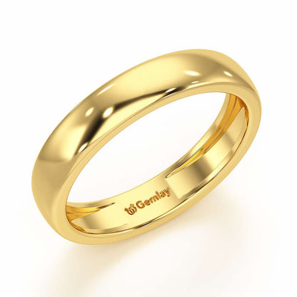 Preston Simple Band For Men - Yellow Gold - Image 1