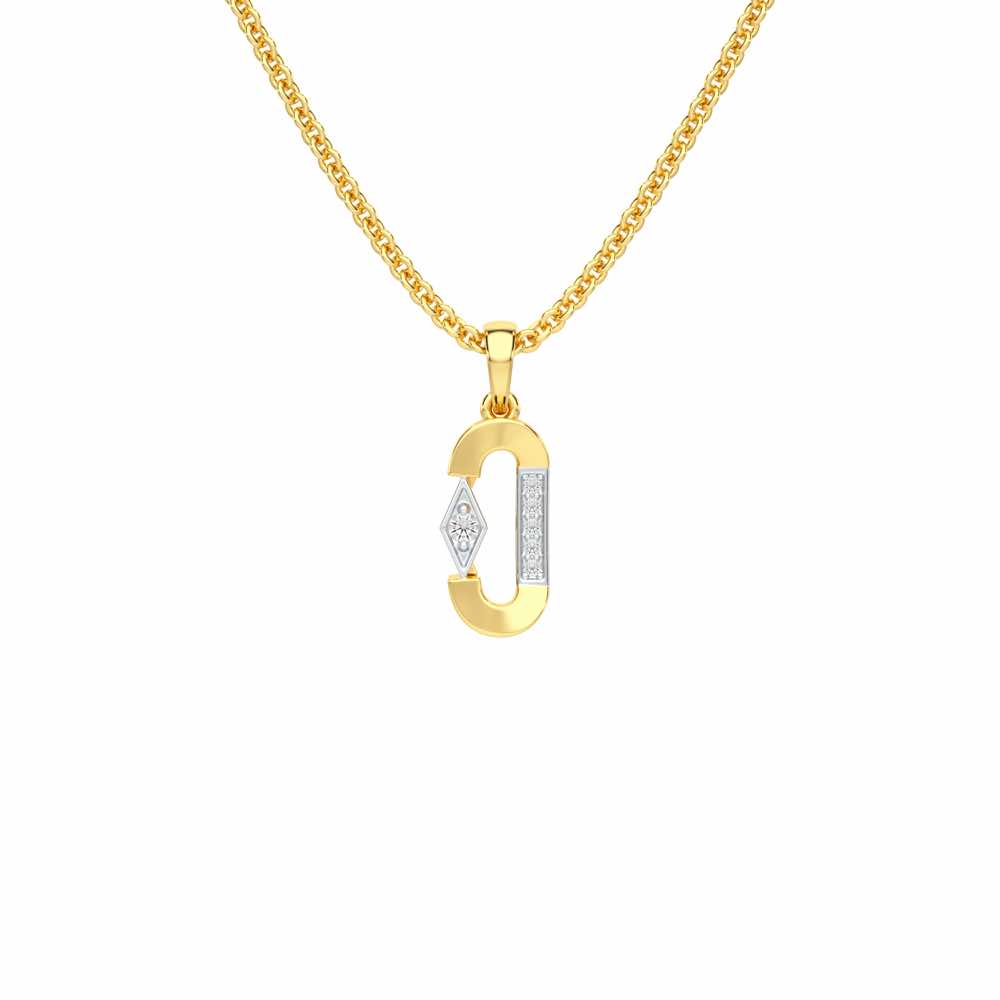 Silver Whisper Silver Pendant - Yellow Gold - Image 1