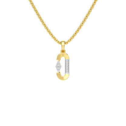 Silver Whisper Silver Pendant - Yellow Gold - Image 1
