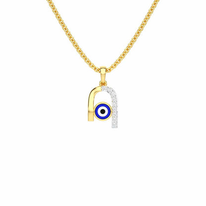 Vision of Peace Silver Pendant - Yellow Gold - Image 1