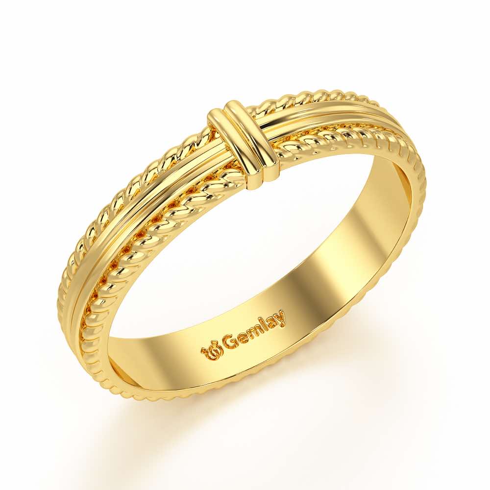 Zyna Silver Ring For Women - Yellow Gold - Image 1