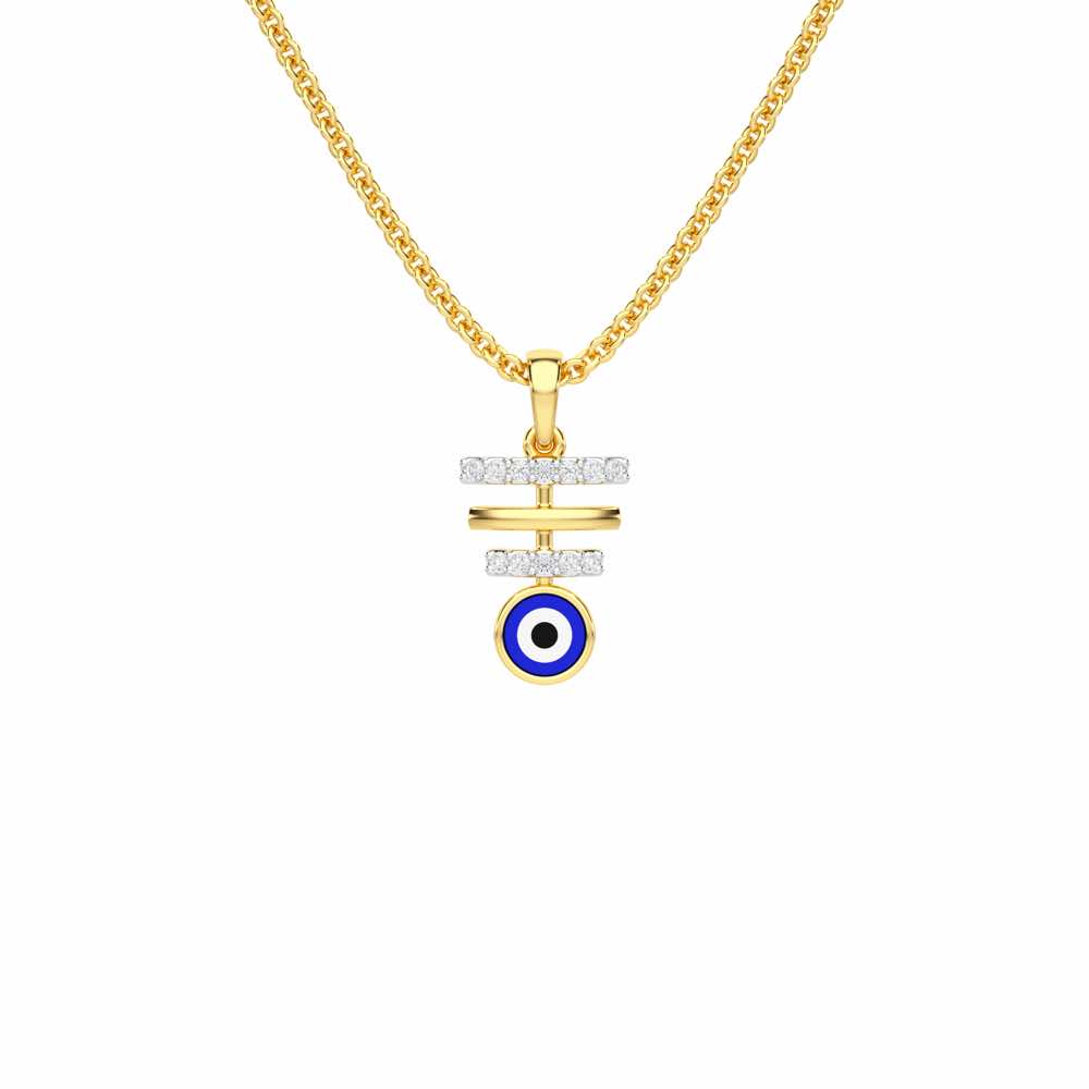 Guardian Watch Silver Pendant - Yellow Gold - Image 1
