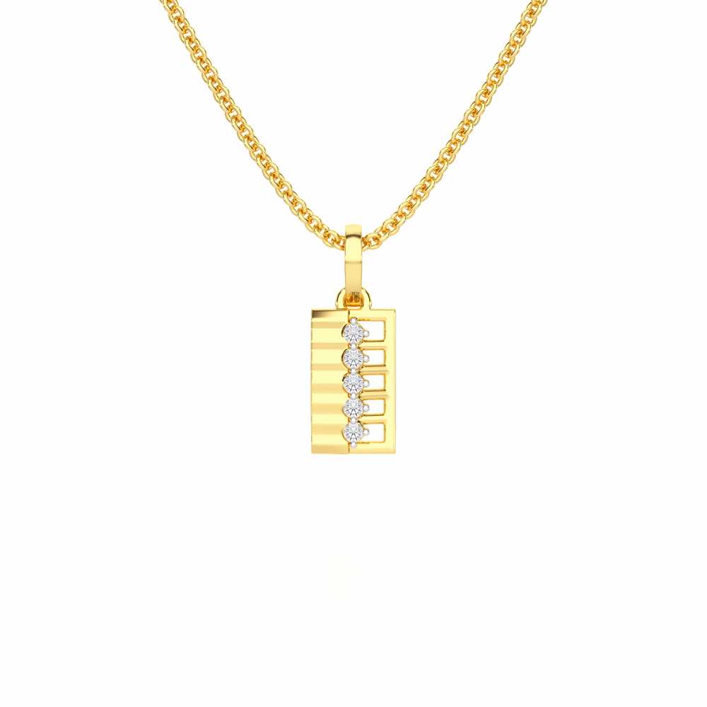 Gleam of Grace Silver Pendant - Yellow Gold - Image 1