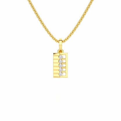 Gleam of Grace Silver Pendant - Yellow Gold - Image 1