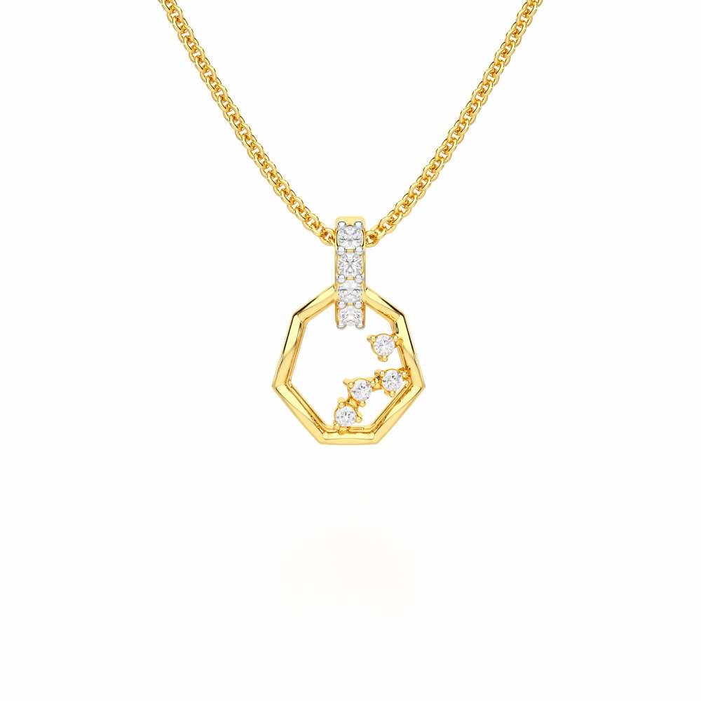 Silver Dawn Silver Pendant - Yellow Gold - Image 1