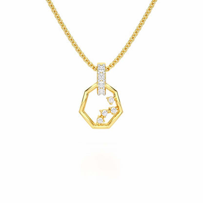 Silver Dawn Silver Pendant - Yellow Gold - Image 1
