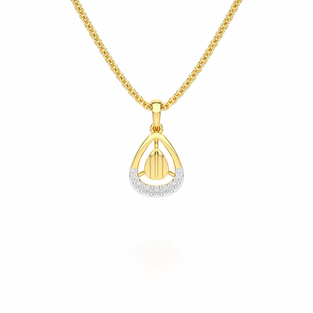 Starlight Charm Silver Pendant - Yellow Gold - Image 1