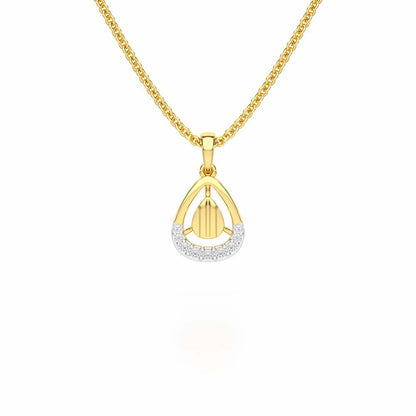 Starlight Charm Silver Pendant - Yellow Gold - Image 1