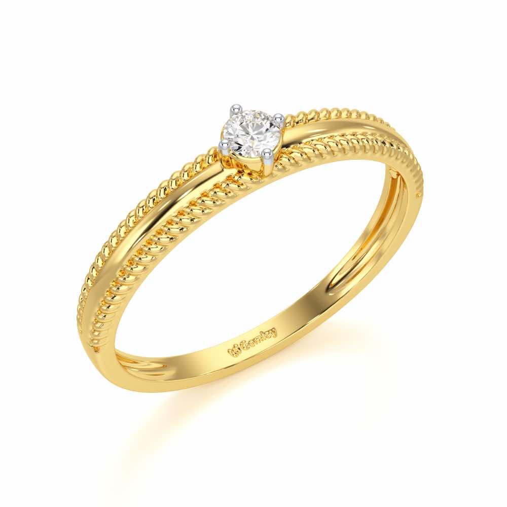 Destined One Silver Ring - Yellow Gold - Image 1