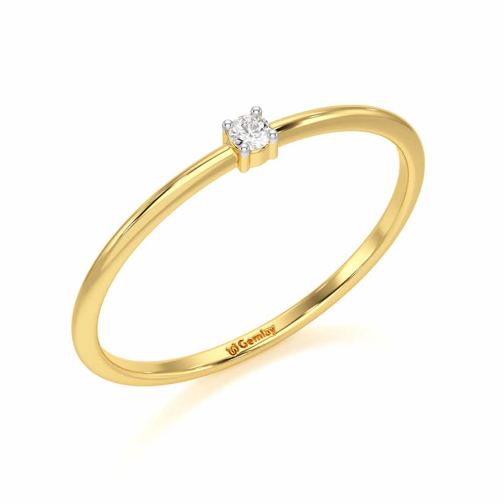 Divine Touch Silver Ring - Yellow Gold - Image 1