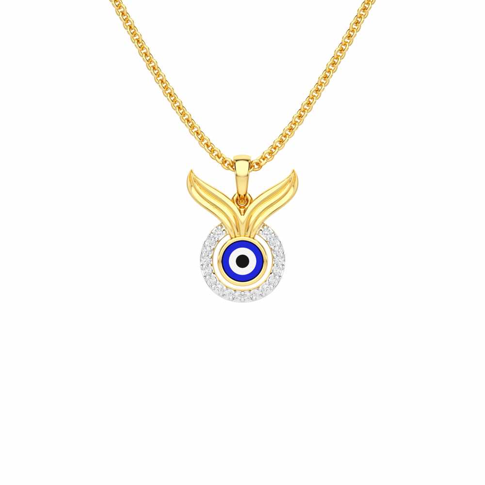 Divine Shield Silver Pendant - Yellow Gold - Image 1