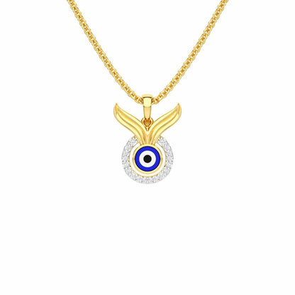 Divine Shield Silver Pendant - Yellow Gold - Image 1