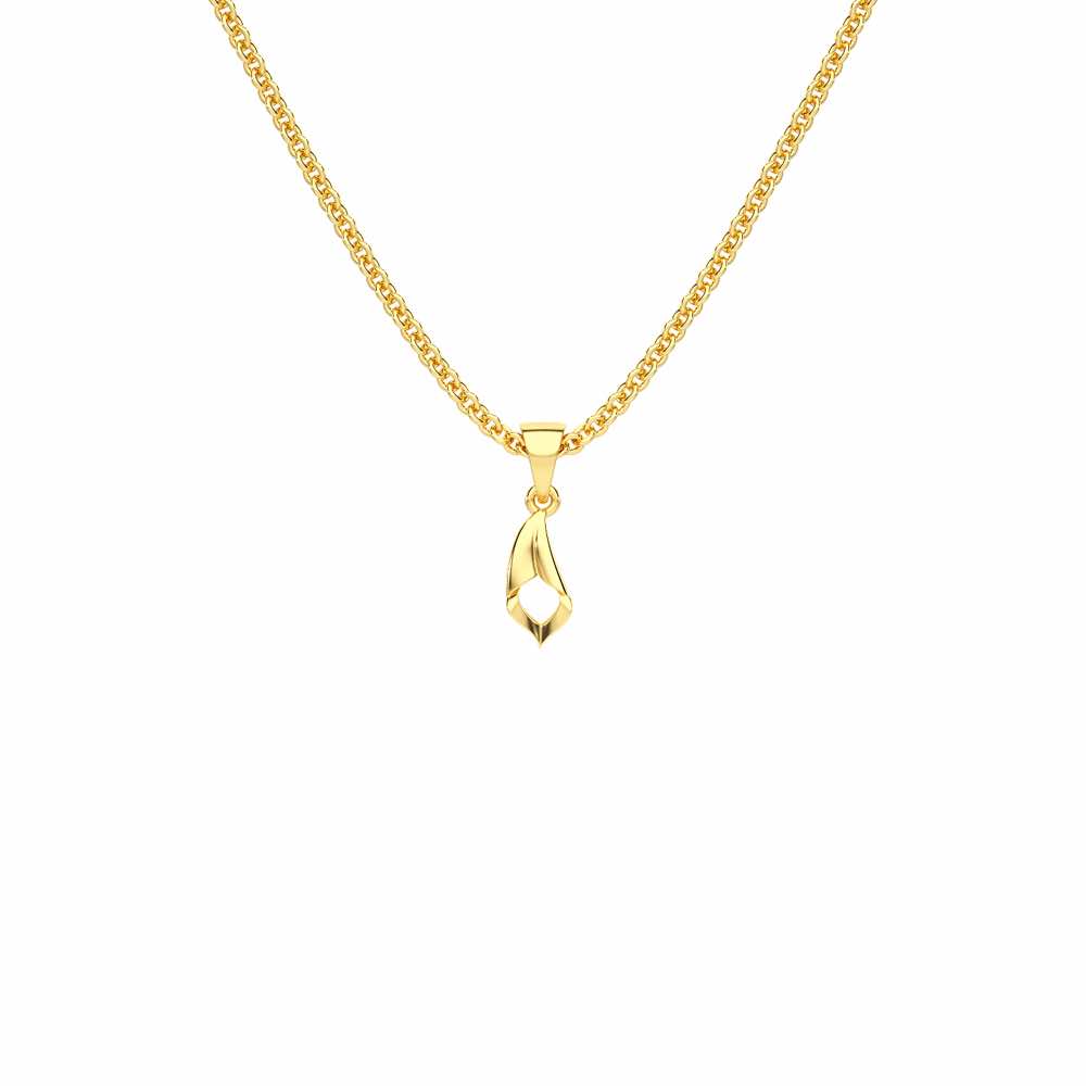 Fin Shine Gold Pendant - Yellow Gold - Image 1