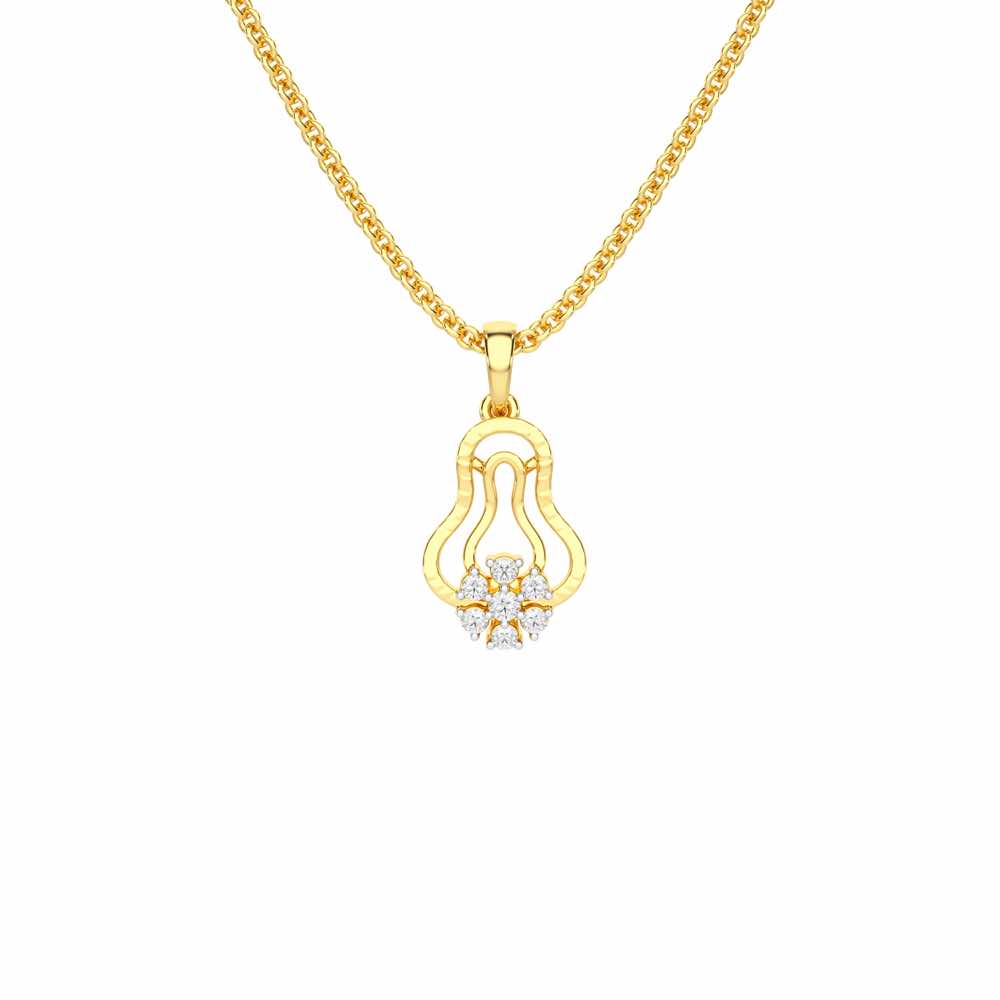 Pure Radiance Silver Pendant - Yellow Gold - Image 1