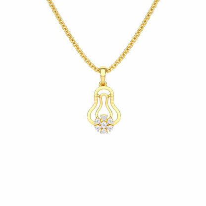 Pure Radiance Silver Pendant - Yellow Gold - Image 1